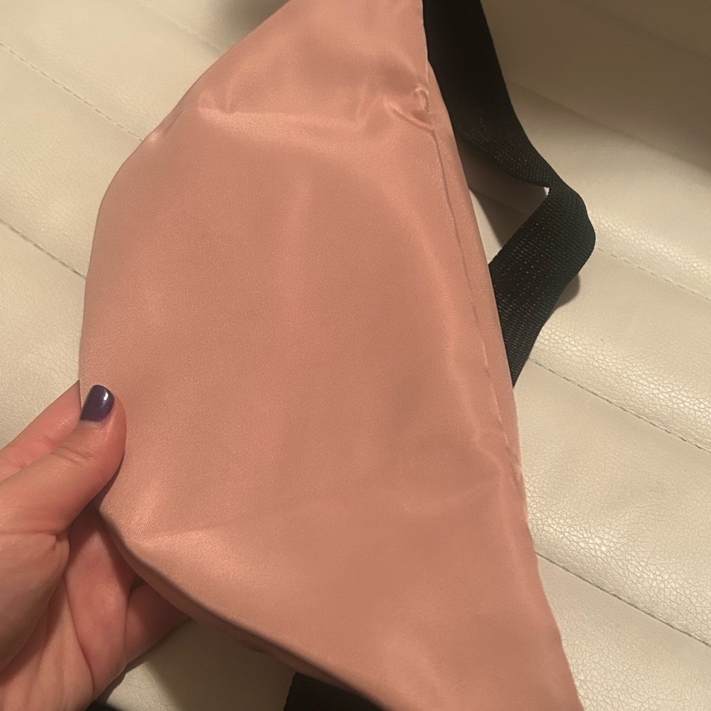 Pink Belt Bag Fanny Pack with Double Zipper Crossbody - Picture 2 of 3